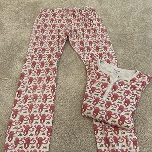 Roller Rabbit Pink Monkeys PJs